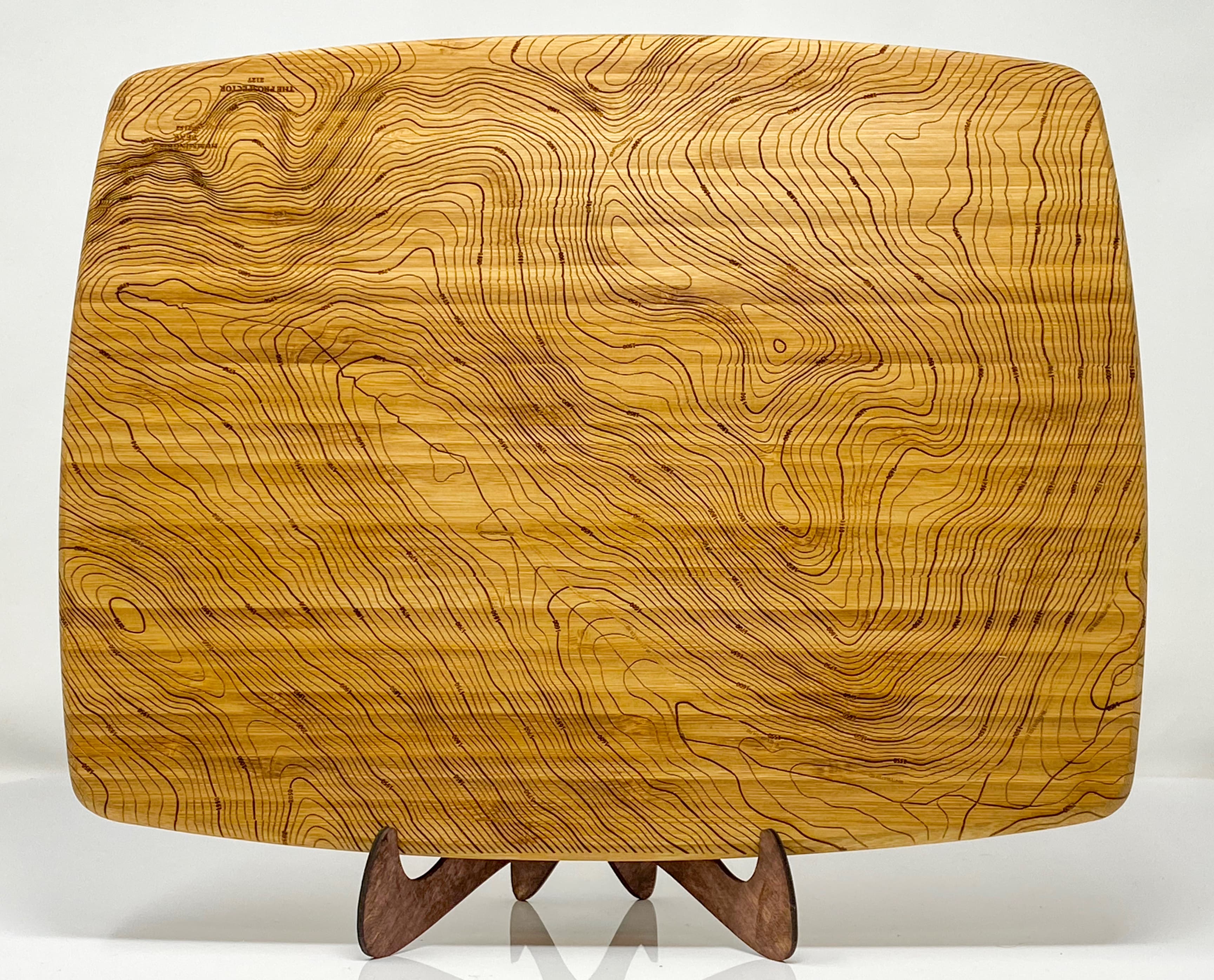 Custom Map Cutting Board 3