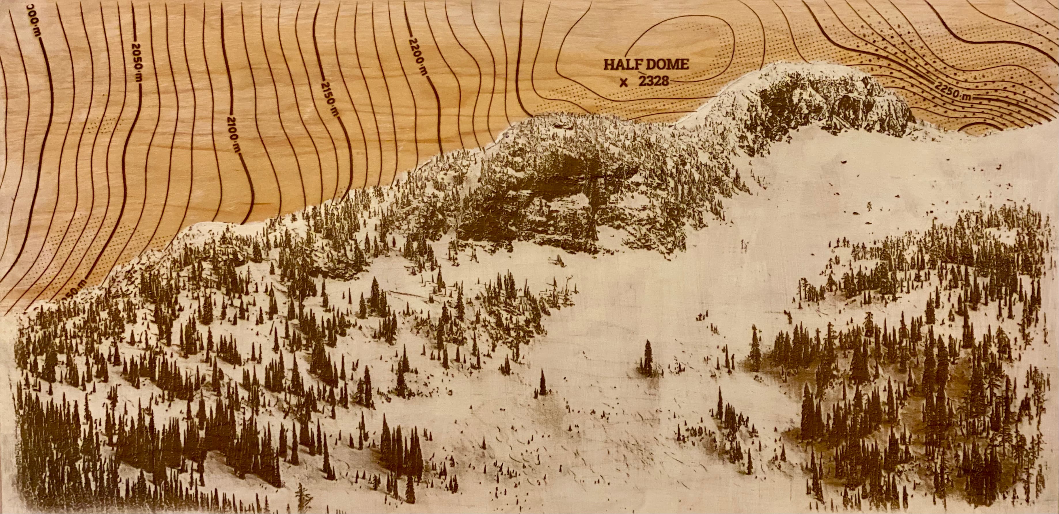 Half Dome Map