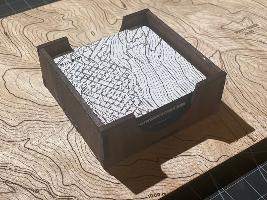 Custom Map Coasters 4
