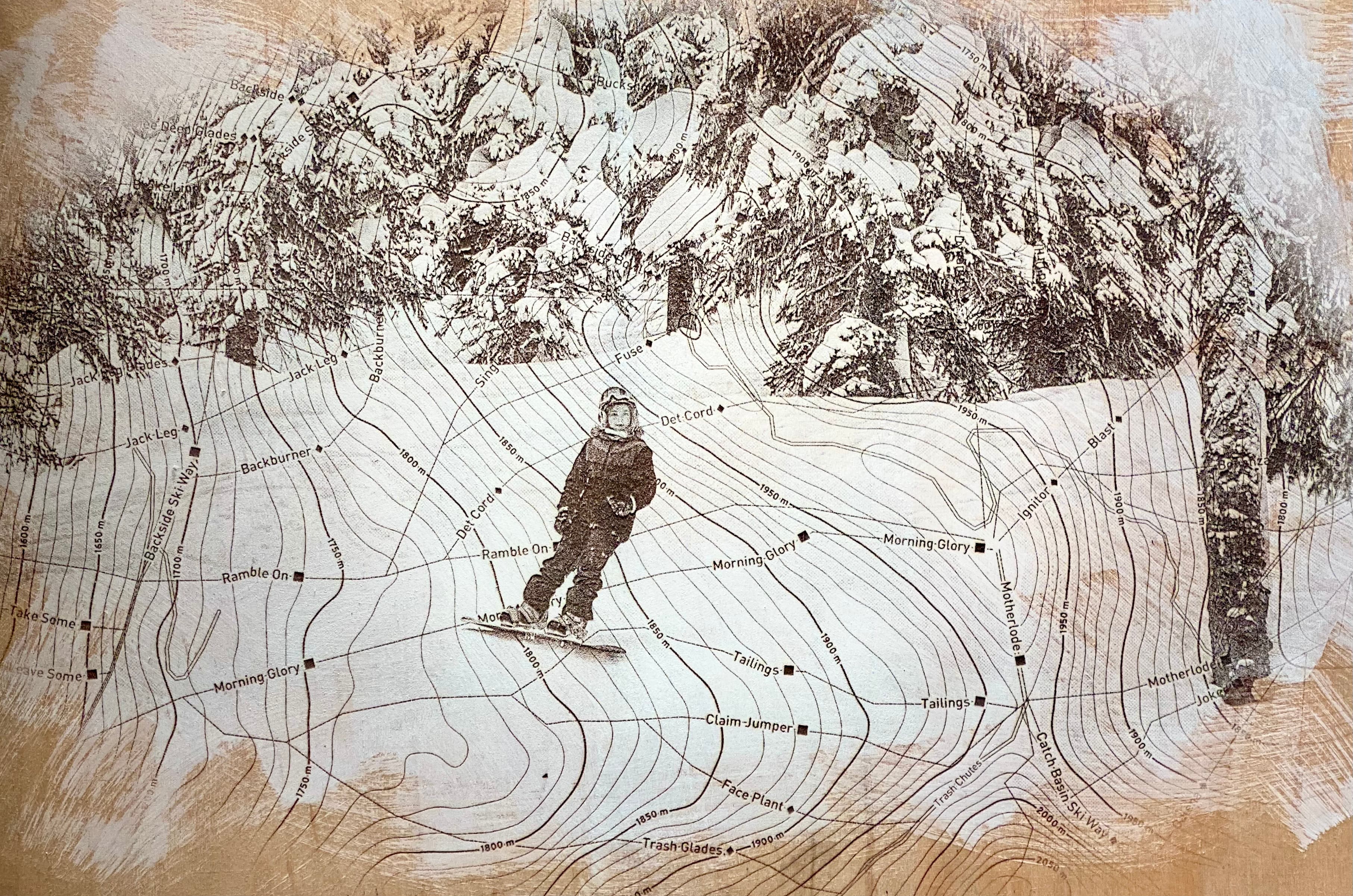 Glory Glades Snowboarding