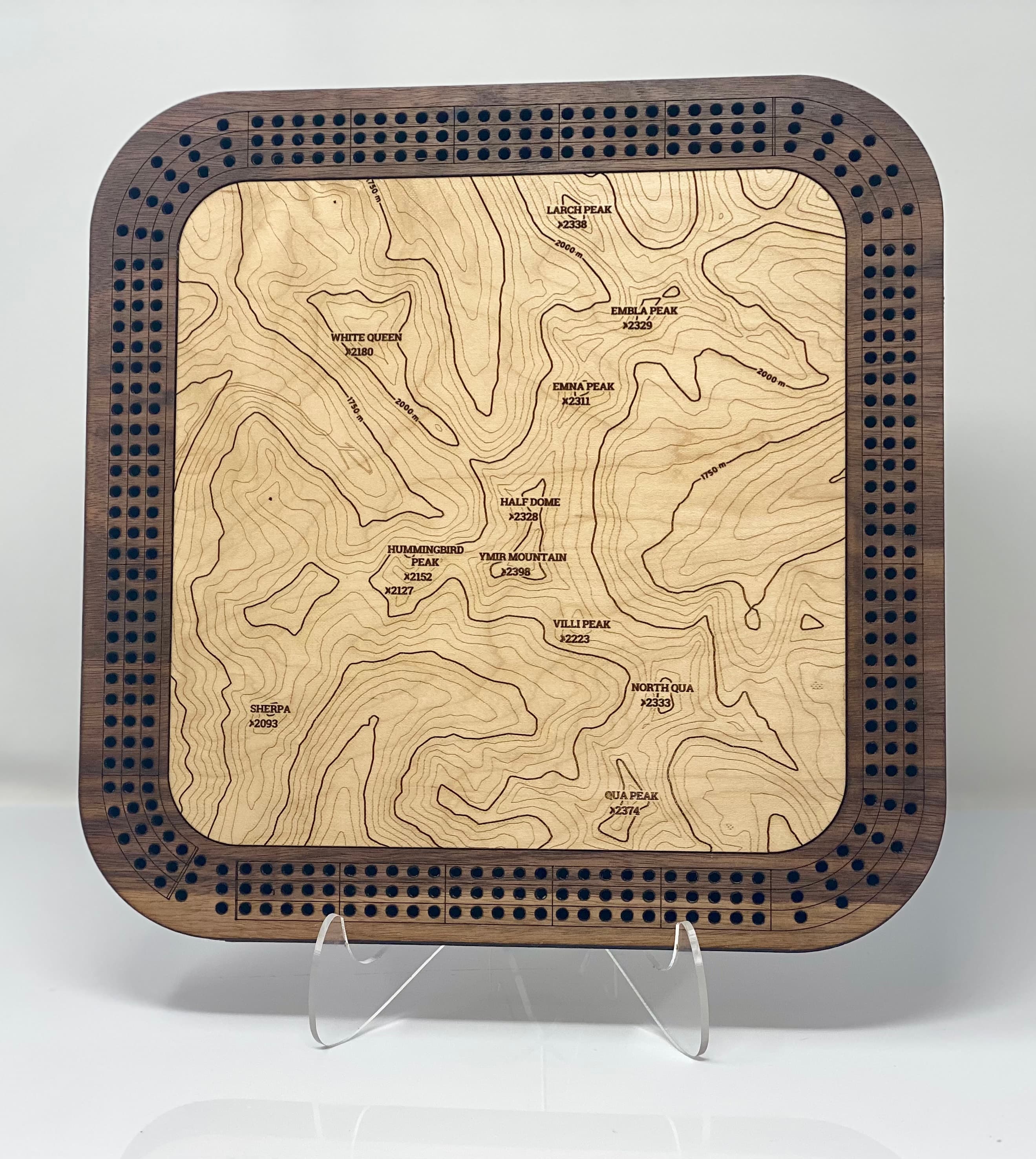 Whitewater Backcountry Cribbage Board
