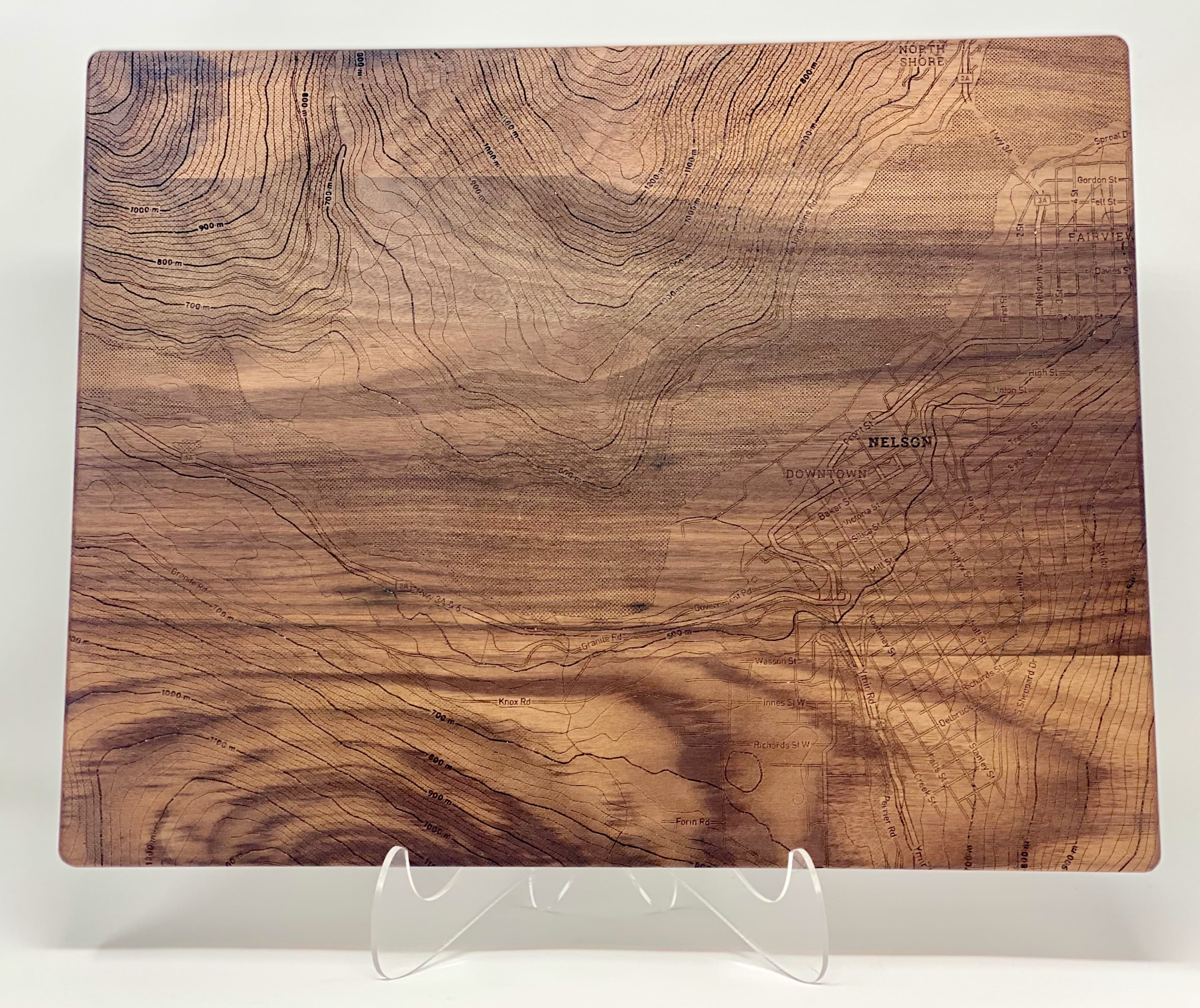 Nelson Map Cutting Board 4